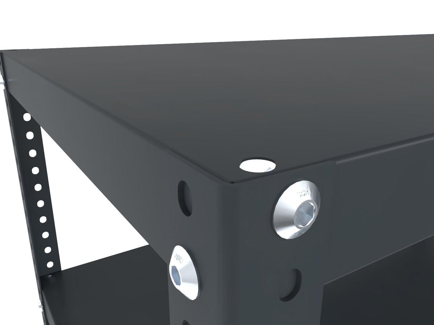 Detail šroubovaného regálu 1